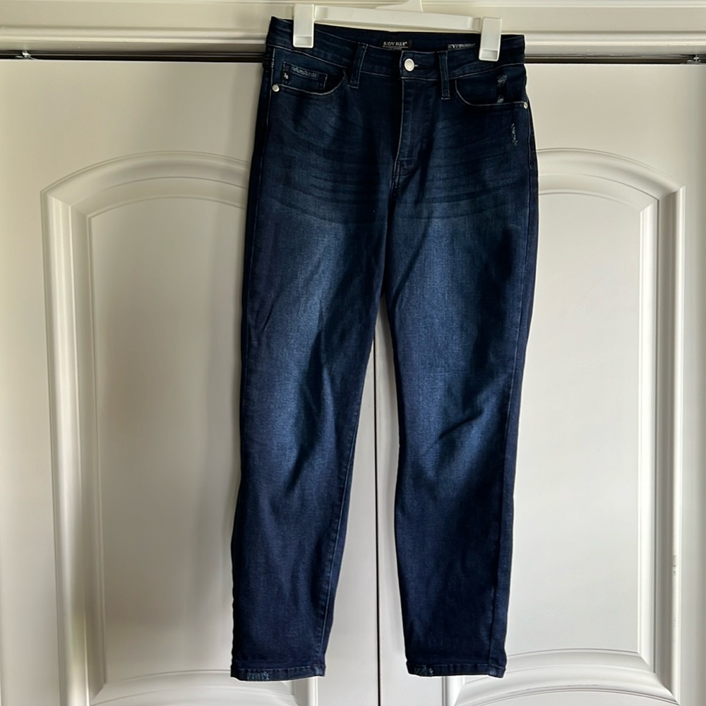 Judy Blue dark wash ankle jeans